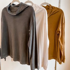 We The Free Cowl Neck Bell Sleeve Long Sleeve